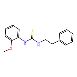 1-(2-methoxyphenyl)-3-(2-phenylethyl)thiourea structure