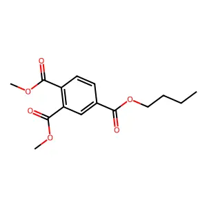 1,2-Dimethyl-4-butyl trimellitate structure