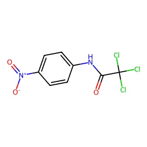 Acetamide, 2,2,2-trichloro-N-(4-nitrophenyl)- structure