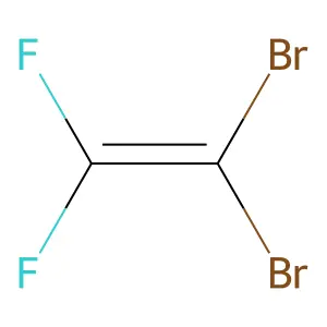 1,1-dibromo-2,2-difluoroethene structure