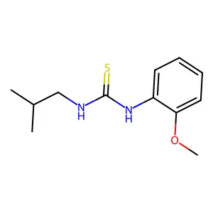 1-(2-methoxyphenyl)-3-(2-methylpropyl)thiourea structure