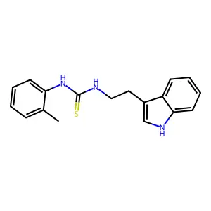 1-[2-(1H-indol-3-yl)ethyl]-3-(2-methylphenyl)thiourea structure