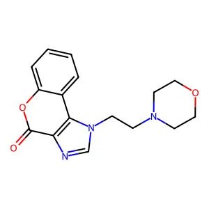 1-(2-morpholin-4-ylethyl)chromeno[3,4-d]imidazol-4-one structure