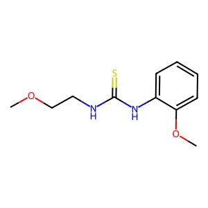 1-(2-methoxyethyl)-3-(2-methoxyphenyl)thiourea structure