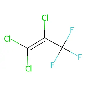 1,1,2-Trichloro-3,3,3-trifluoropropene structure