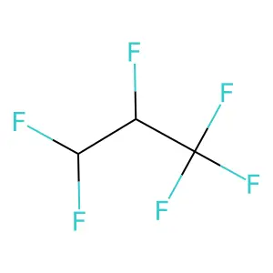 1,1,1,2,3,3-Hexafluoropropane structure
