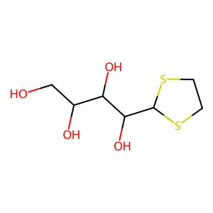 1-(1,3-dithiolan-2-yl)butane-1,2,3,4-tetrol structure