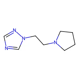 1-(2-pyrrolidin-1-ylethyl)-1,2,4-triazole structure