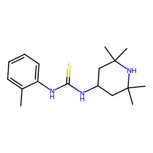 1-(2-methylphenyl)-3-(2,2,6,6-tetramethylpiperidin-4-yl)thiourea structure