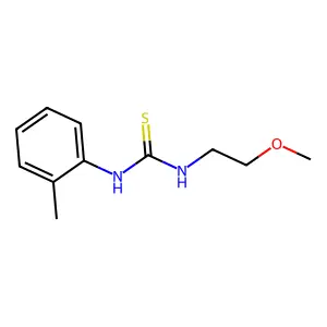 1-(2-methoxyethyl)-3-(2-methylphenyl)thiourea structure