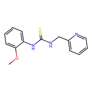 1-(2-methoxyphenyl)-3-(pyridin-2-ylmethyl)thiourea structure