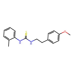 1-[2-(4-methoxyphenyl)ethyl]-3-(2-methylphenyl)thiourea structure
