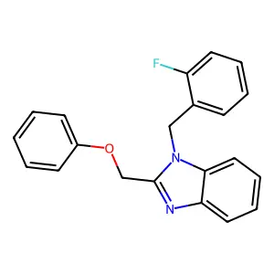 1-(2-Fluorobenzyl)-2-(phenoxymethyl)-1H-benzimidazole structure