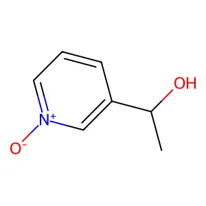 1-(1-oxidopyridin-1-ium-3-yl)ethanol structure