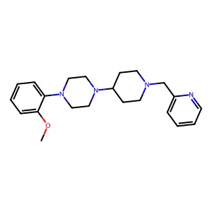 1-(2-methoxyphenyl)-4-[1-(pyridin-2-ylmethyl)piperidin-4-yl]piperazine structure