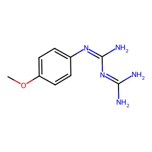 p-Methoxyphenylbiguanide structure