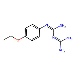 N-(4-ethoxyphenyl)imidodicarbonimidic diamide structure