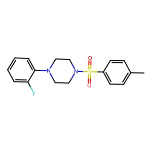 1-(2-fluorophenyl)-4-tosylpiperazine structure