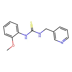 1-(2-methoxyphenyl)-3-(pyridin-3-ylmethyl)thiourea structure