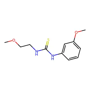 1-(2-methoxyethyl)-3-(3-methoxyphenyl)thiourea structure