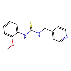 1-(2-methoxyphenyl)-3-(pyridin-4-ylmethyl)thiourea structure