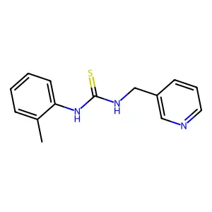 1-(2-methylphenyl)-3-(pyridin-3-ylmethyl)thiourea structure