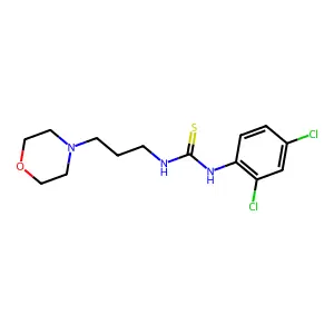1-(2,4-dichlorophenyl)-3-[3-(morpholin-4-yl)propyl]thiourea structure