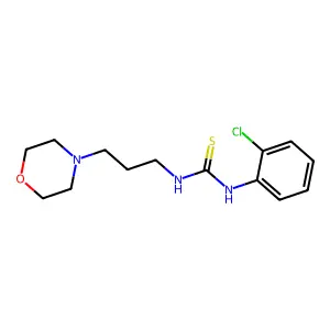 1-(2-chlorophenyl)-3-[3-(morpholin-4-yl)propyl]thiourea structure