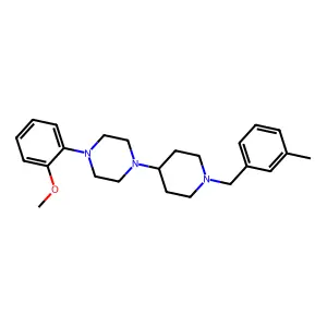 1-(2-methoxyphenyl)-4-[1-[(3-methylphenyl)methyl]piperidin-4-yl]piperazine structure