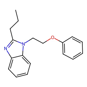 1-(2-phenoxyethyl)-2-propylbenzimidazole structure