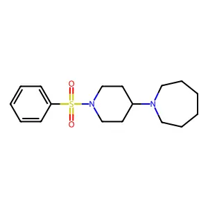 1-[1-(benzenesulfonyl)piperidin-4-yl]azepane structure