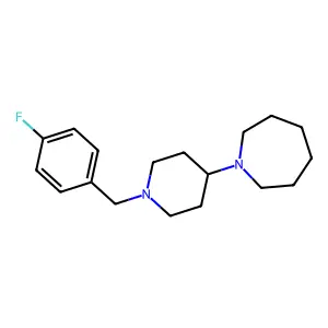 1-[1-(4-fluorobenzyl)piperidin-4-yl]azepane structure
