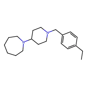 1-[1-(4-ethylbenzyl)piperidin-4-yl]azepane structure