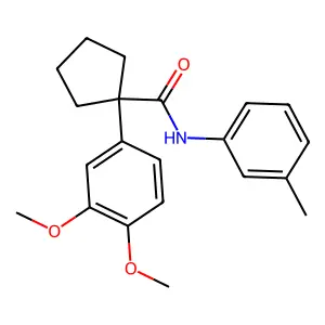 1-(3,4-dimethoxyphenyl)-N-(3-methylphenyl)cyclopentane-1-carboxamide structure