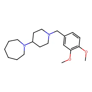 1-[1-(3,4-dimethoxybenzyl)-4-piperidinyl]azepane structure
