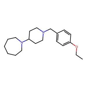 1-[1-(4-ethoxybenzyl)-4-piperidinyl]azepane structure