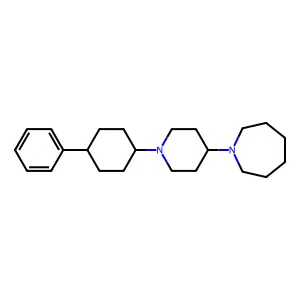 1-[1-(4-phenylcyclohexyl)piperidin-4-yl]azepane structure