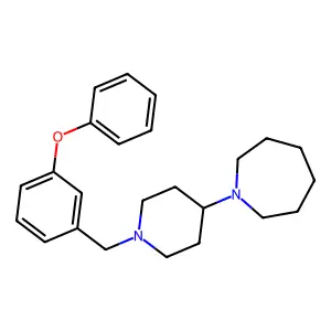 1-[1-[(3-phenoxyphenyl)methyl]piperidin-4-yl]azepane structure