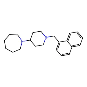 1-[1-(naphthalen-1-ylmethyl)piperidin-4-yl]azepane structure