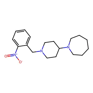 1-[1-[(2-nitrophenyl)methyl]piperidin-4-yl]azepane structure