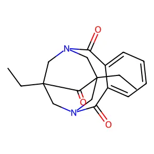 1,14-diethyl-3,12-diazatetracyclo[10.3.1.1~3,14~.0~5,10~]heptadeca-5,7,9-triene-4,11,15-trione structure