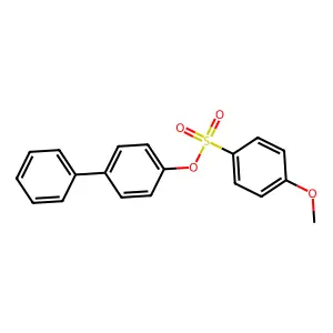 [1,1'-biphenyl]-4-yl 4-methoxybenzenesulfonate structure