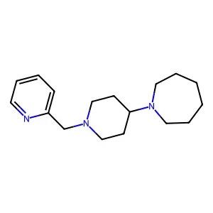 1-[1-(pyridin-2-ylmethyl)piperidin-4-yl]azepane structure
