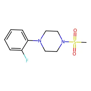 1-(2-fluorophenyl)-4-(methylsulfonyl)piperazine structure