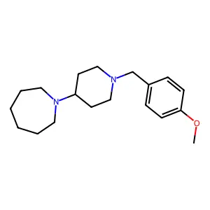 1-[1-(4-methoxybenzyl)-4-piperidinyl]azepane structure