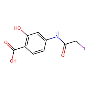 Compound C9H8INO4 structure