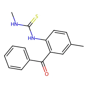 1-(2-benzoyl-4-methylphenyl)-3-methylthiourea structure