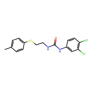 1-(3,4-dichlorophenyl)-3-[2-(4-methylphenyl)sulfanylethyl]urea structure