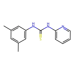 1-(3,5-dimethylphenyl)-3-pyridin-2-ylthiourea structure