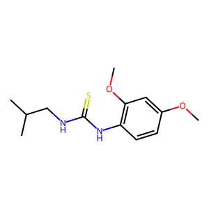 1-(2,4-dimethoxyphenyl)-3-(2-methylpropyl)thiourea structure
